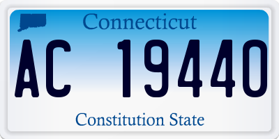 CT license plate AC19440