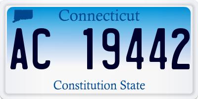CT license plate AC19442