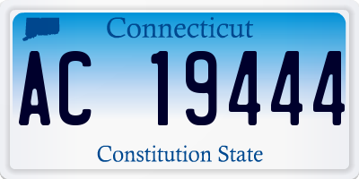 CT license plate AC19444