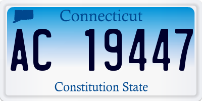 CT license plate AC19447