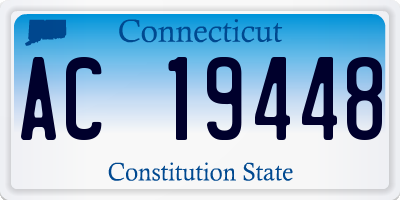 CT license plate AC19448