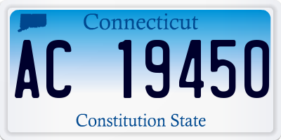 CT license plate AC19450