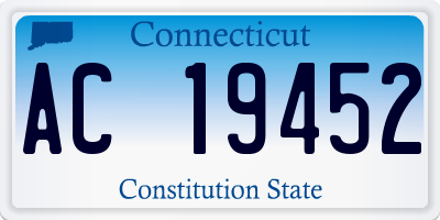 CT license plate AC19452