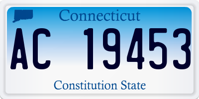 CT license plate AC19453