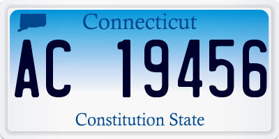 CT license plate AC19456
