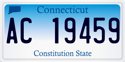 CT license plate AC19459