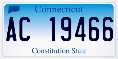 CT license plate AC19466