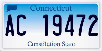 CT license plate AC19472