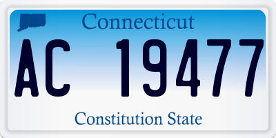 CT license plate AC19477