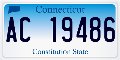 CT license plate AC19486