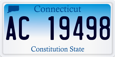 CT license plate AC19498