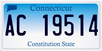 CT license plate AC19514