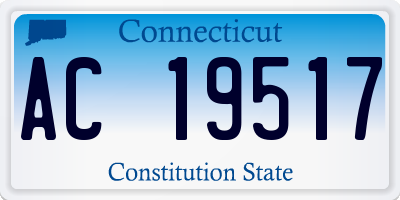 CT license plate AC19517