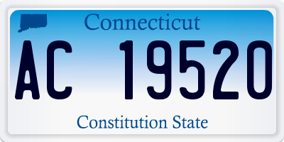 CT license plate AC19520