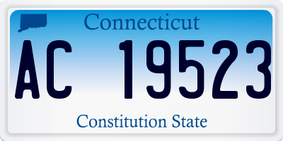 CT license plate AC19523