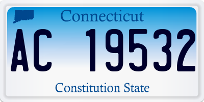 CT license plate AC19532