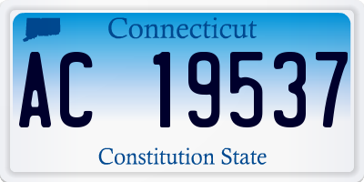 CT license plate AC19537