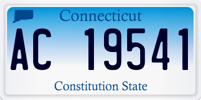 CT license plate AC19541