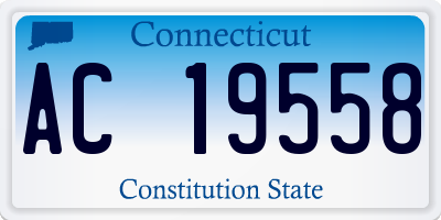 CT license plate AC19558