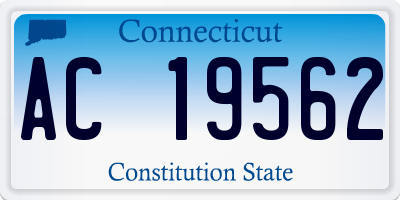CT license plate AC19562