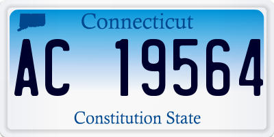 CT license plate AC19564