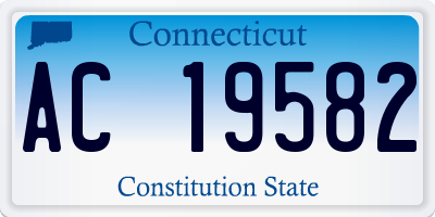 CT license plate AC19582