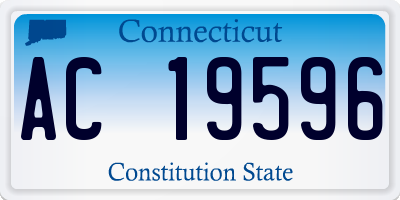 CT license plate AC19596
