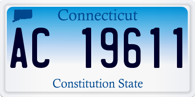 CT license plate AC19611