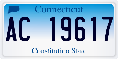 CT license plate AC19617