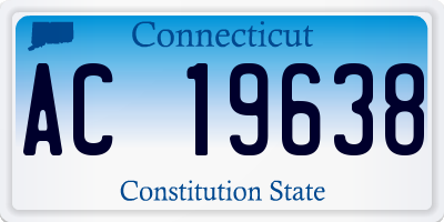 CT license plate AC19638