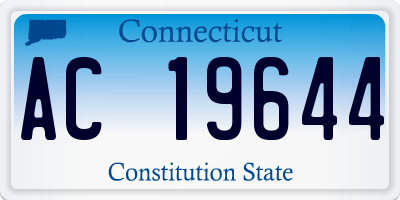 CT license plate AC19644