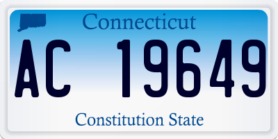 CT license plate AC19649