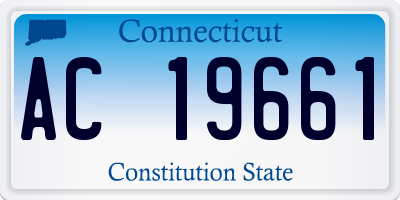 CT license plate AC19661