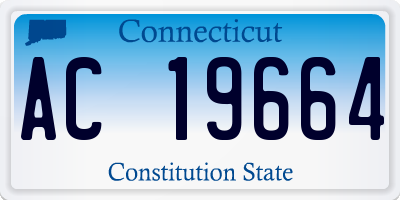 CT license plate AC19664