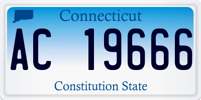 CT license plate AC19666