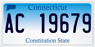 CT license plate AC19679
