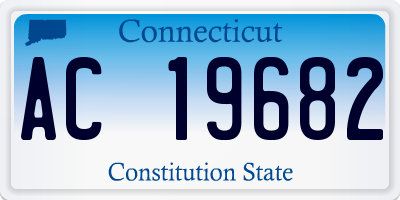 CT license plate AC19682