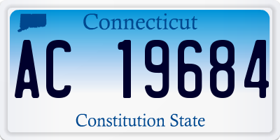 CT license plate AC19684