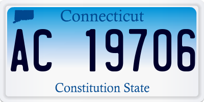 CT license plate AC19706