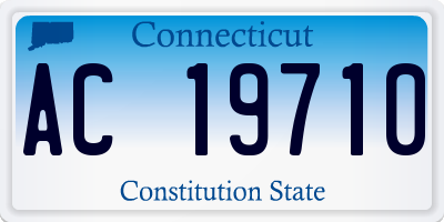 CT license plate AC19710