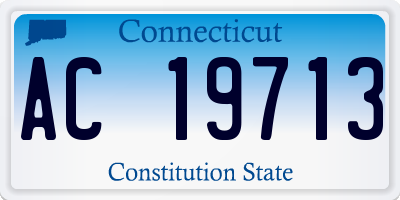 CT license plate AC19713