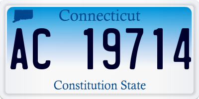 CT license plate AC19714