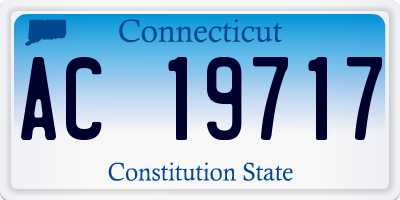 CT license plate AC19717