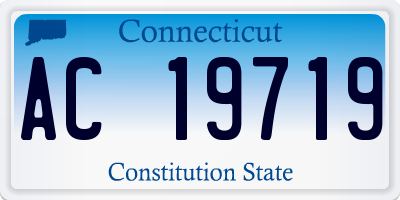 CT license plate AC19719