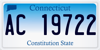 CT license plate AC19722
