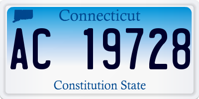 CT license plate AC19728