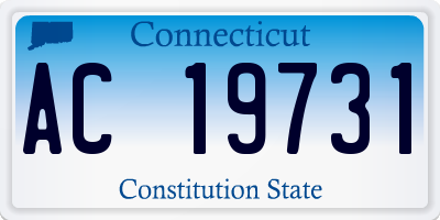 CT license plate AC19731