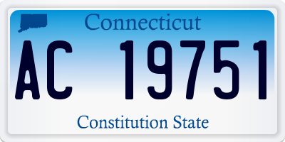 CT license plate AC19751