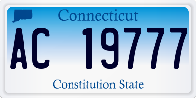 CT license plate AC19777