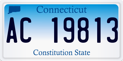CT license plate AC19813